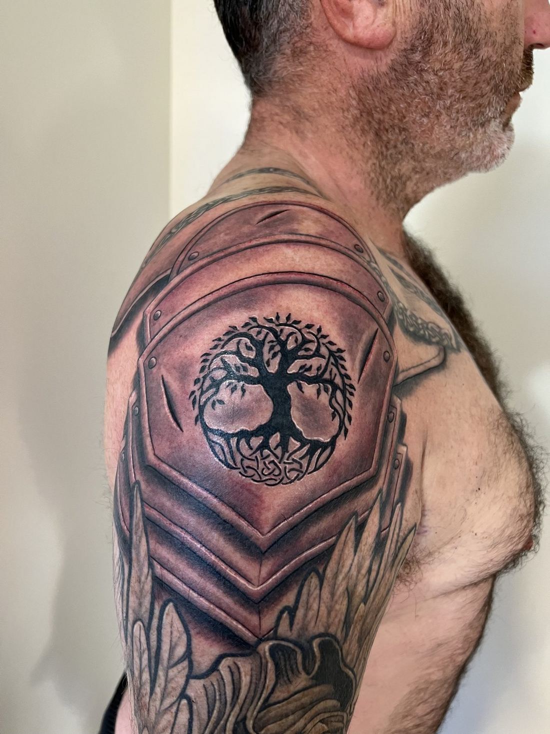 Tattoo: Ornamental — Celtic armor and tree of life